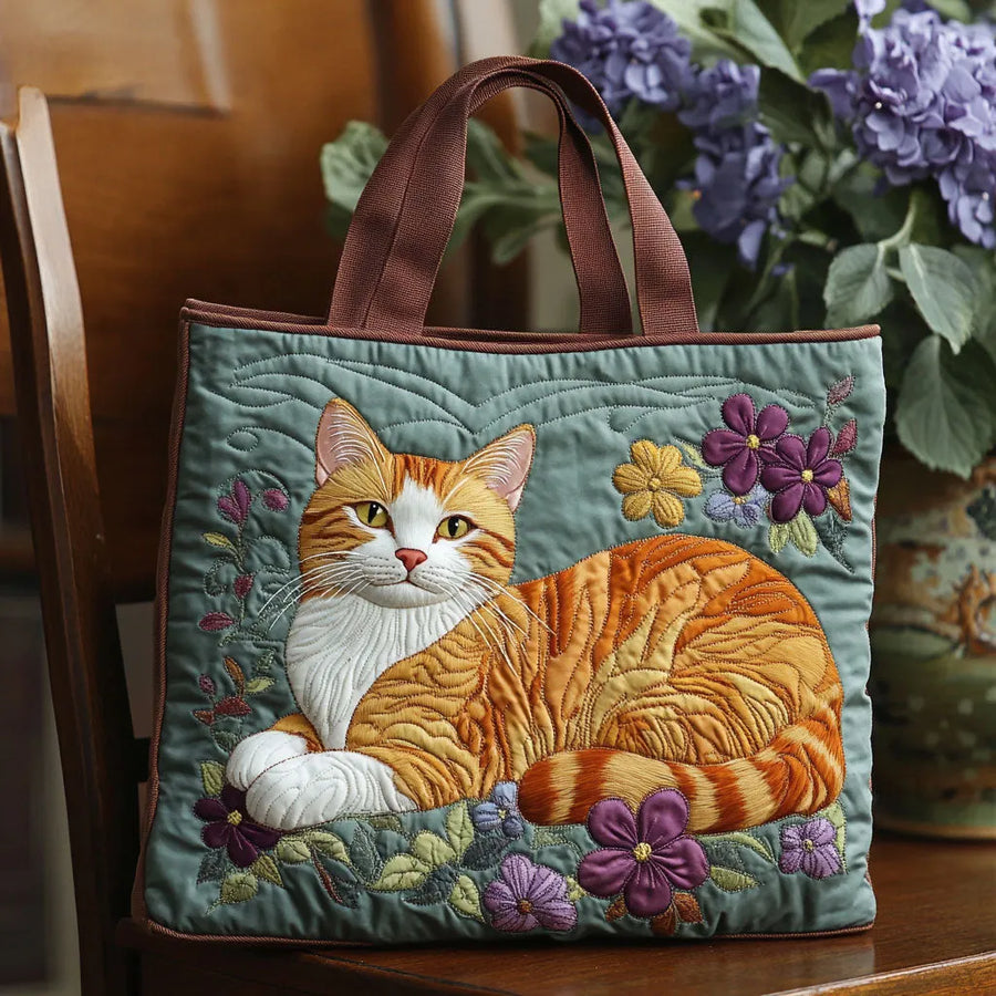 Handgefertigte Tasche - Rote Katze