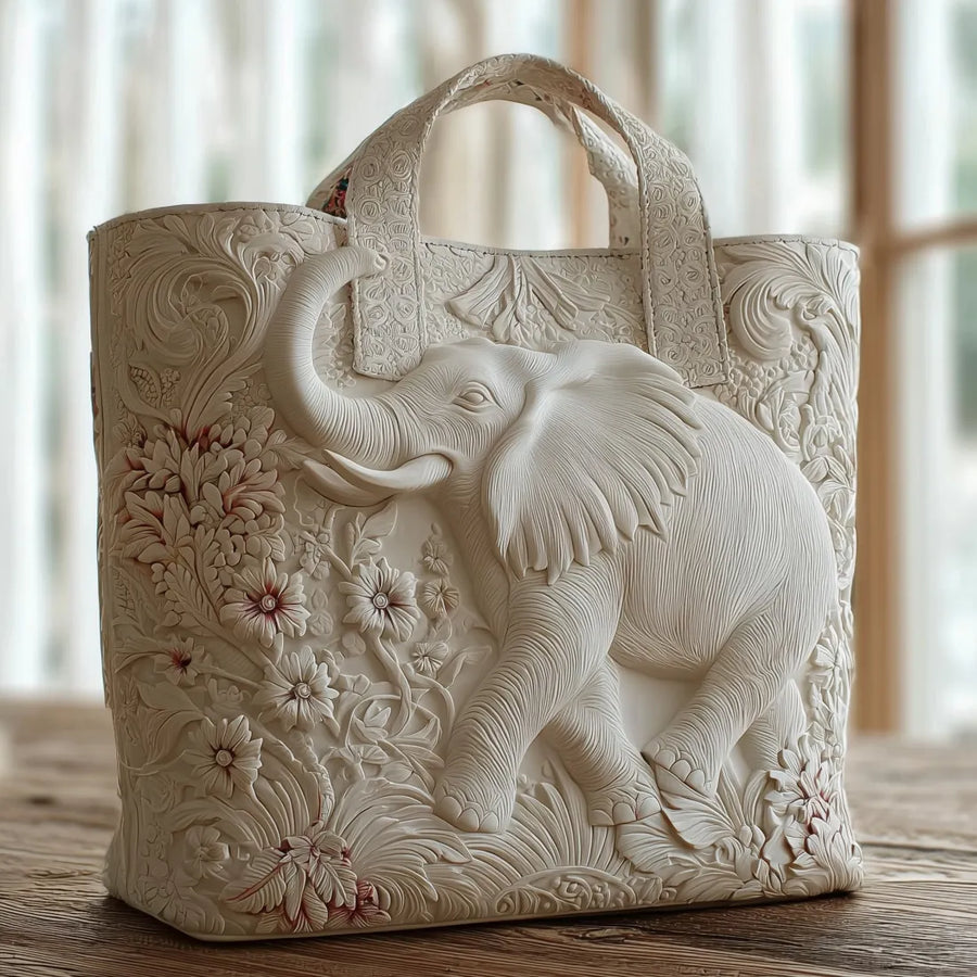 Handgefertigte Tasche - Elefant