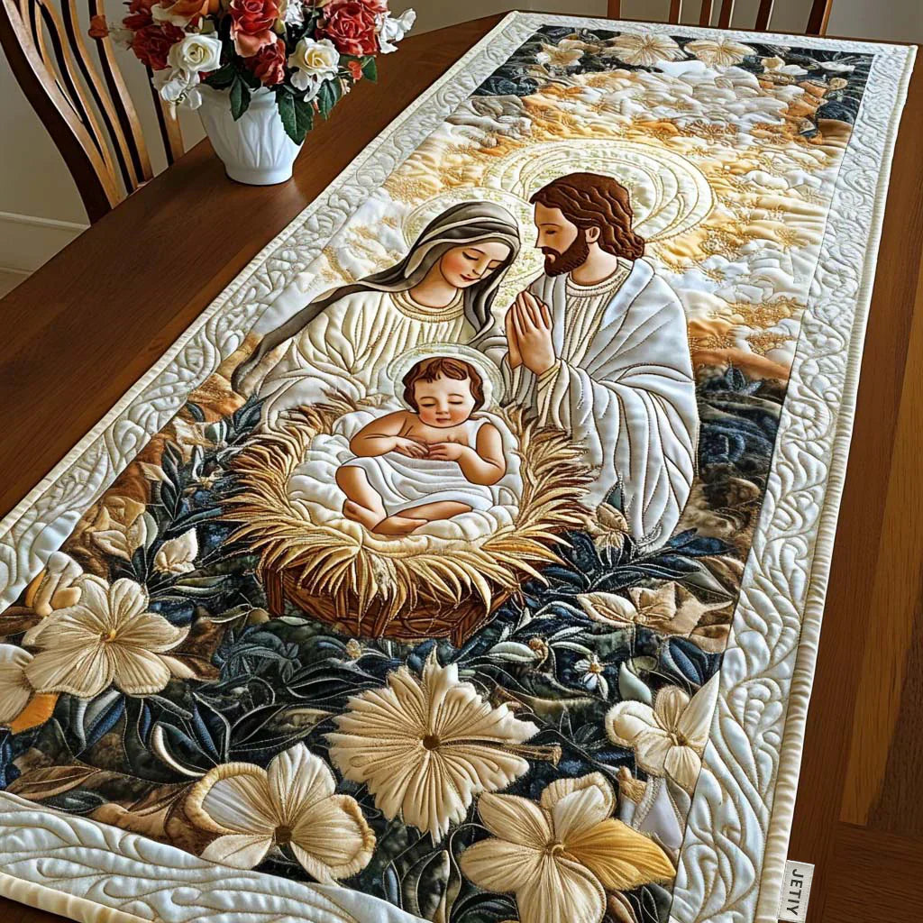 Tovaglietta trapuntata - Divina Natività