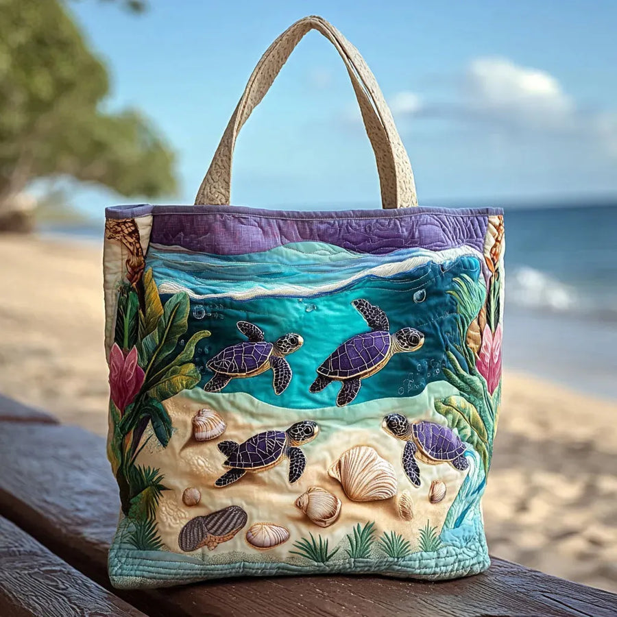 Handgefertigte Tasche - Lagunen-Geist