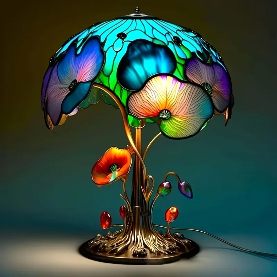 Lampada Fungo Floreale Bohémien Chic