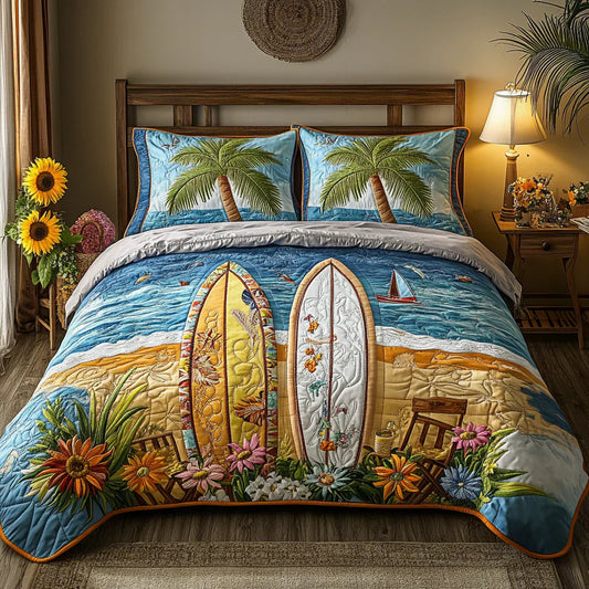 Set di biancheria da letto trapuntata in 3 pezzi - Brezza dell'Isola